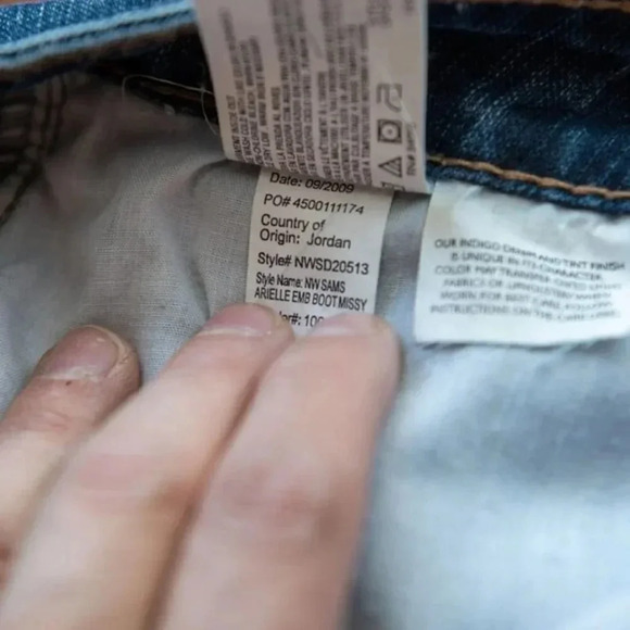 Nine West Jeans | 'Arielle' Boot‎ Jeans Dark Wash | 10 - Picture 6 of 6